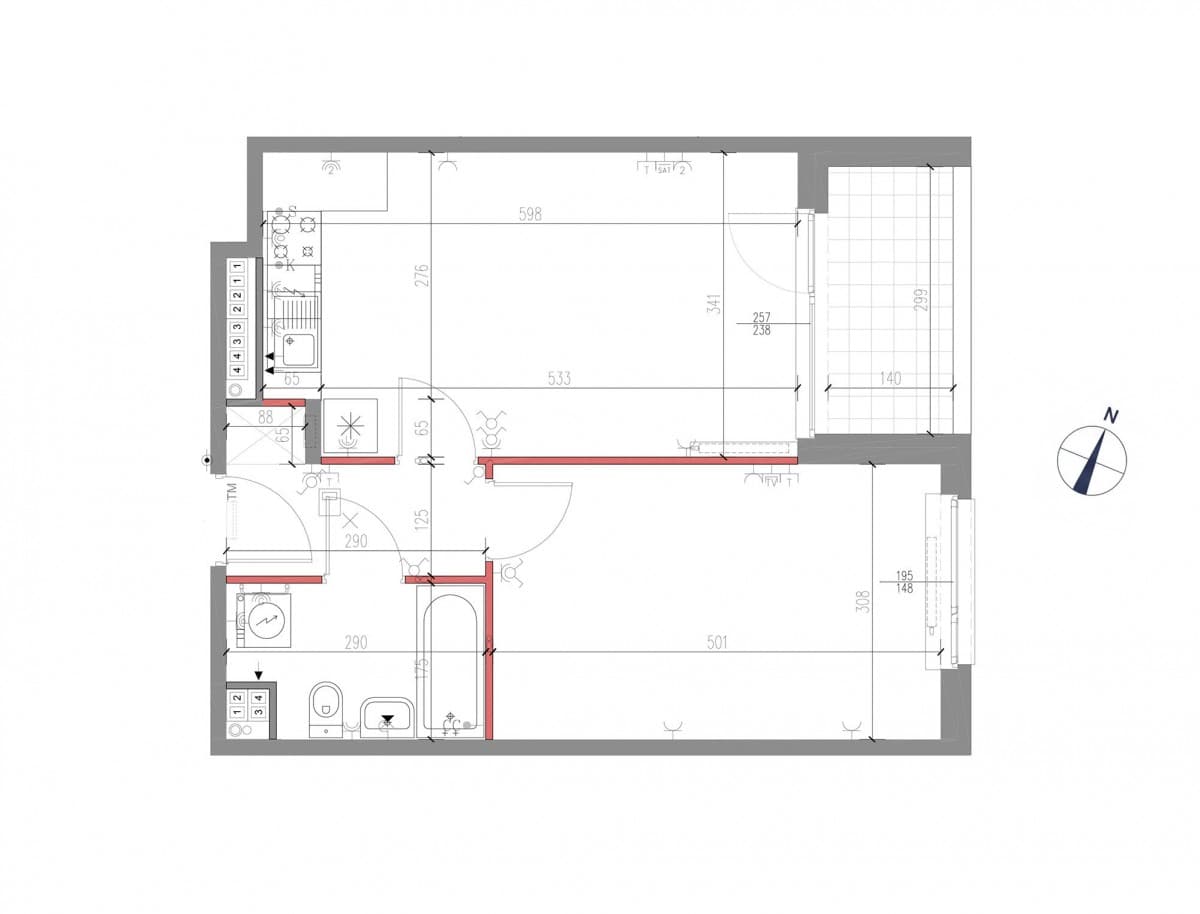 Функциональная 2-комнатная квартира в Тарговке, 43 м² – 15